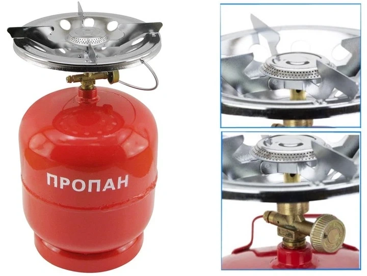 Туристичний газовий балон з пальником 5 8 12 л