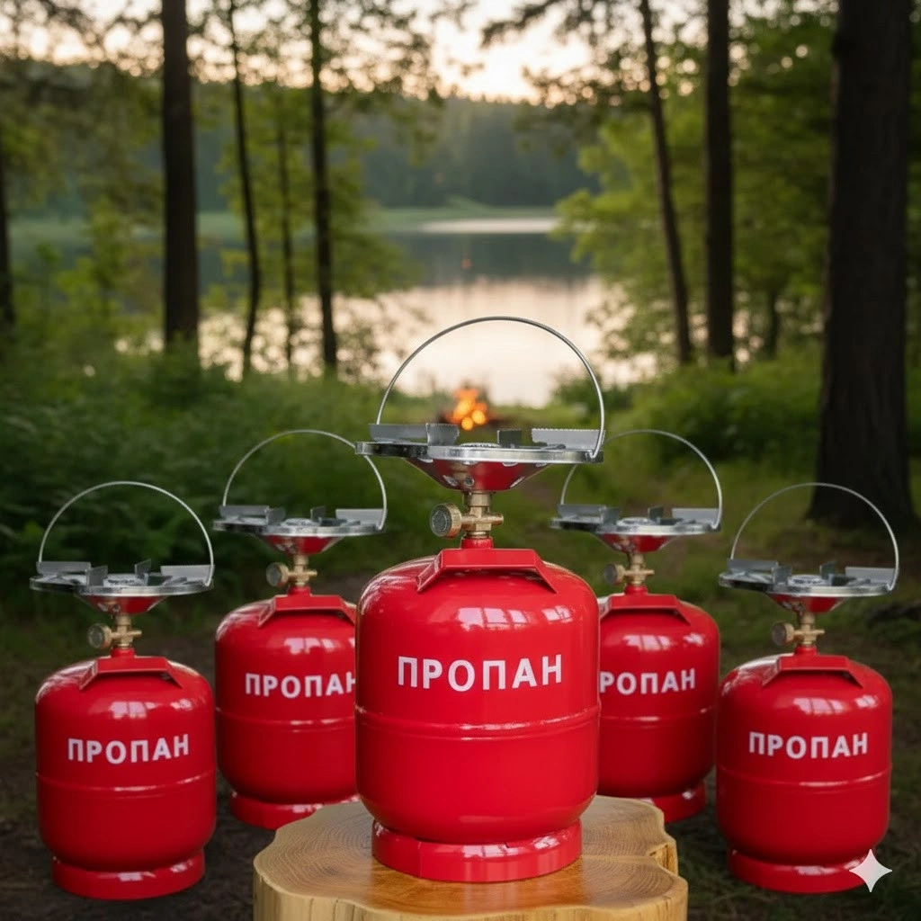 Туристичний газовий балон з пальником 5л/ 8л/ 12л