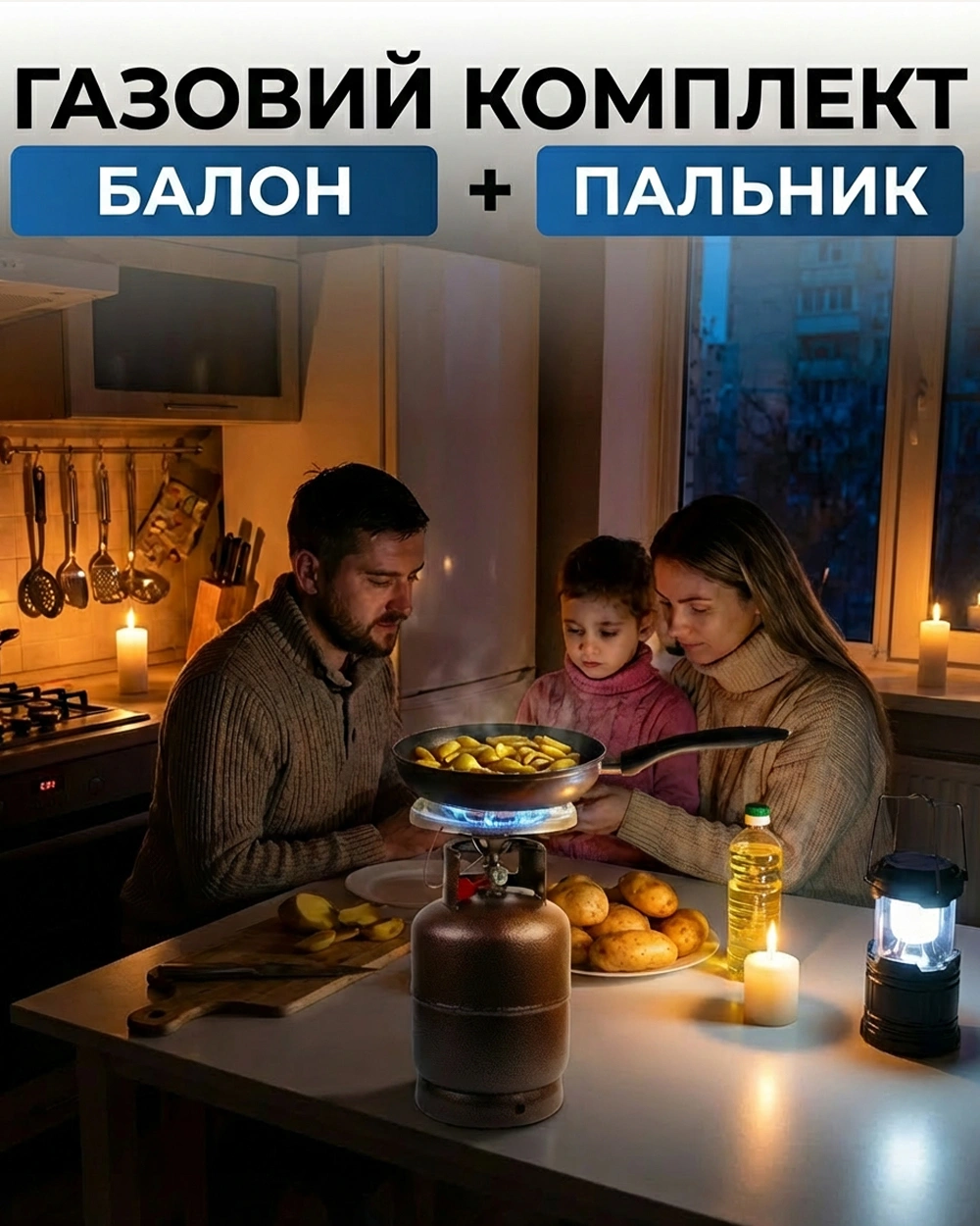 Туристичний газовий балон з пальником 5 8 12 л