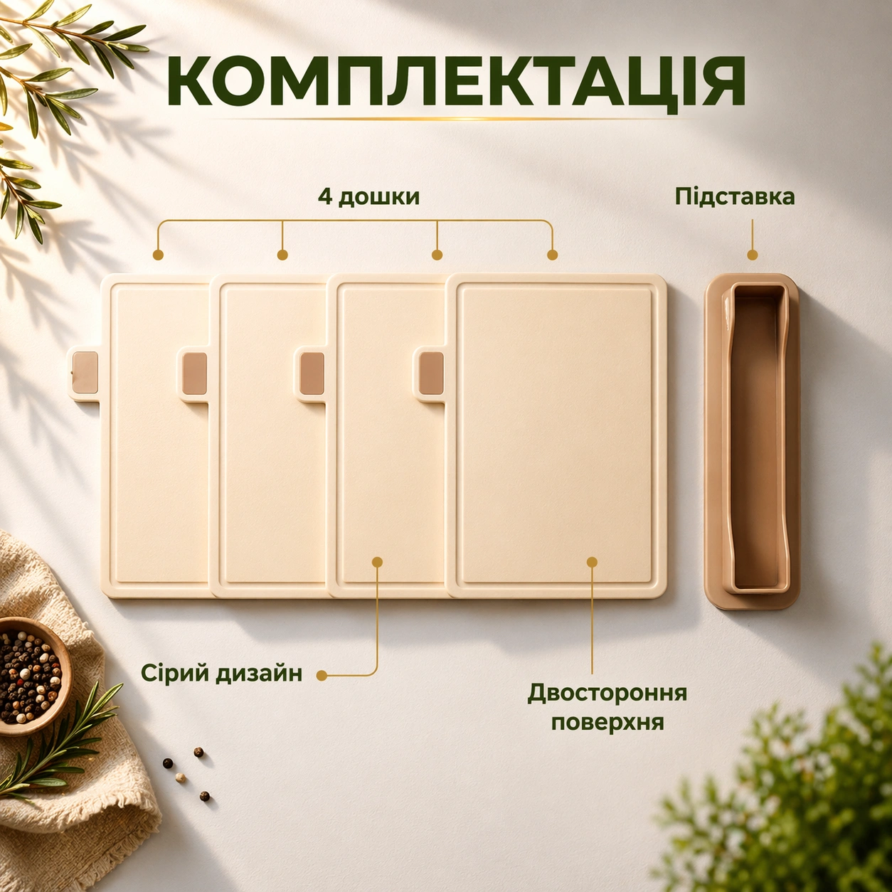 Комплектація набору дощок