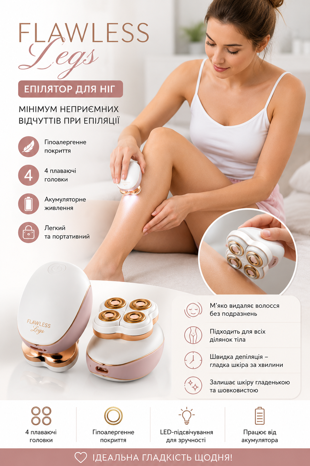 Эпилятор Flawless Legs для удаления волос