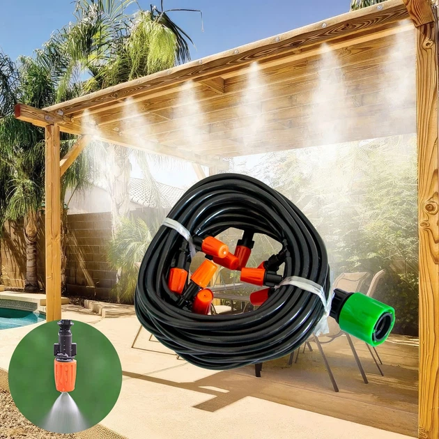 Туманоутворювач Patio Mistcooling Kit система туманного охолодження для тераси, саду та альтанки