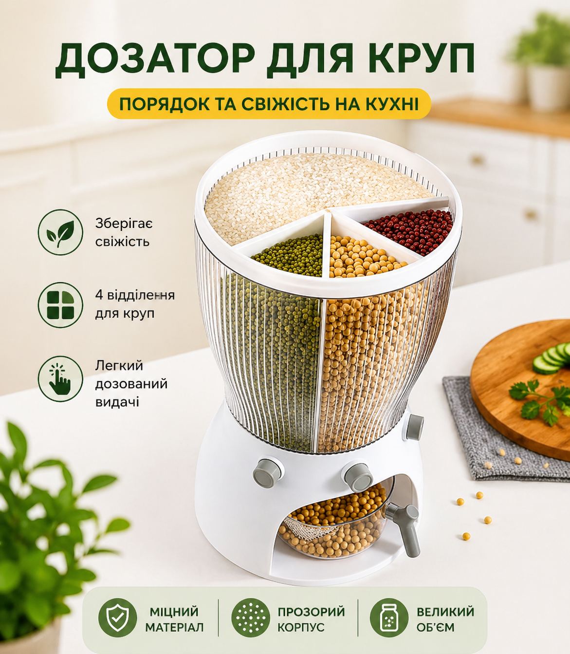Кухонный органайзер для круп