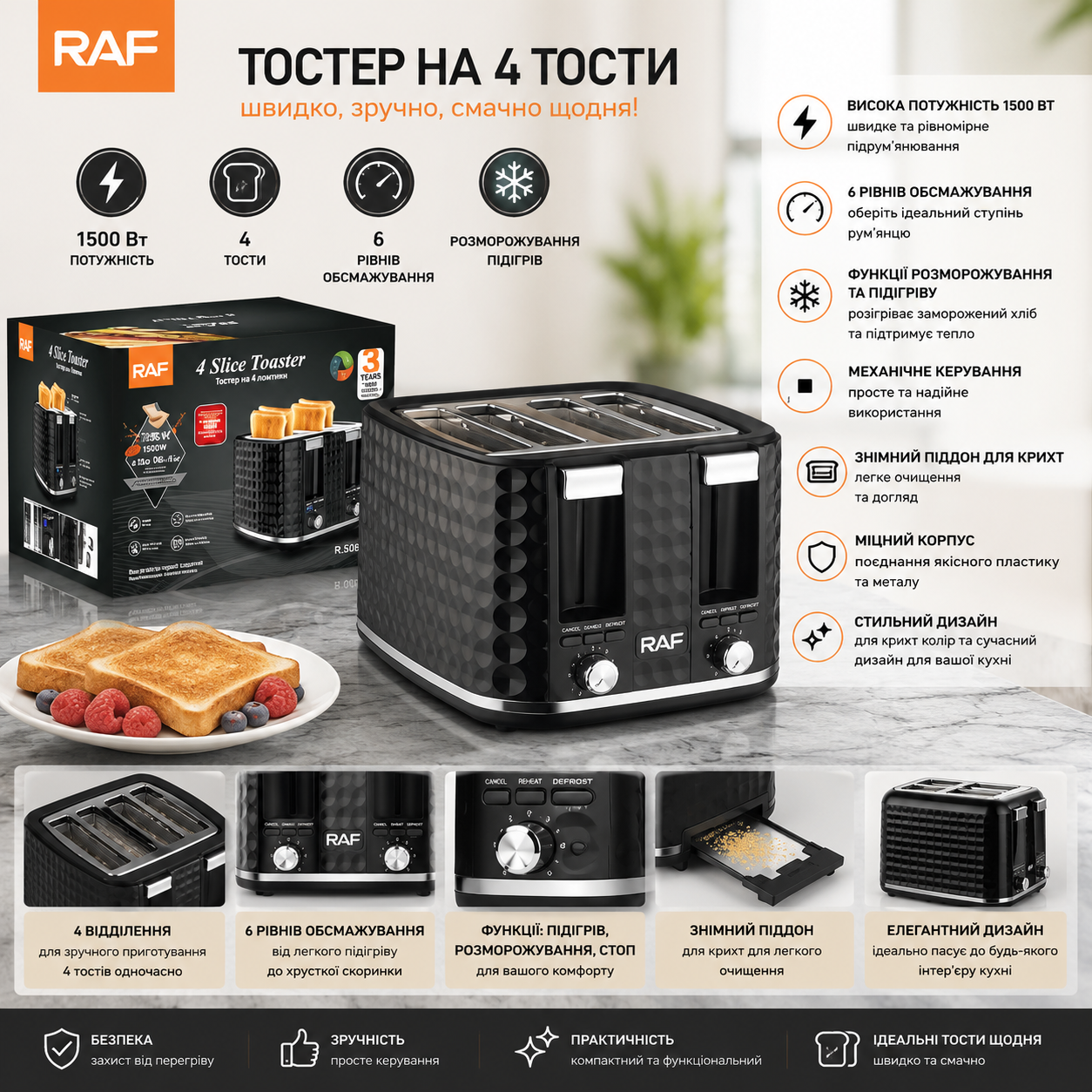 Тостер R.503 купити Україна