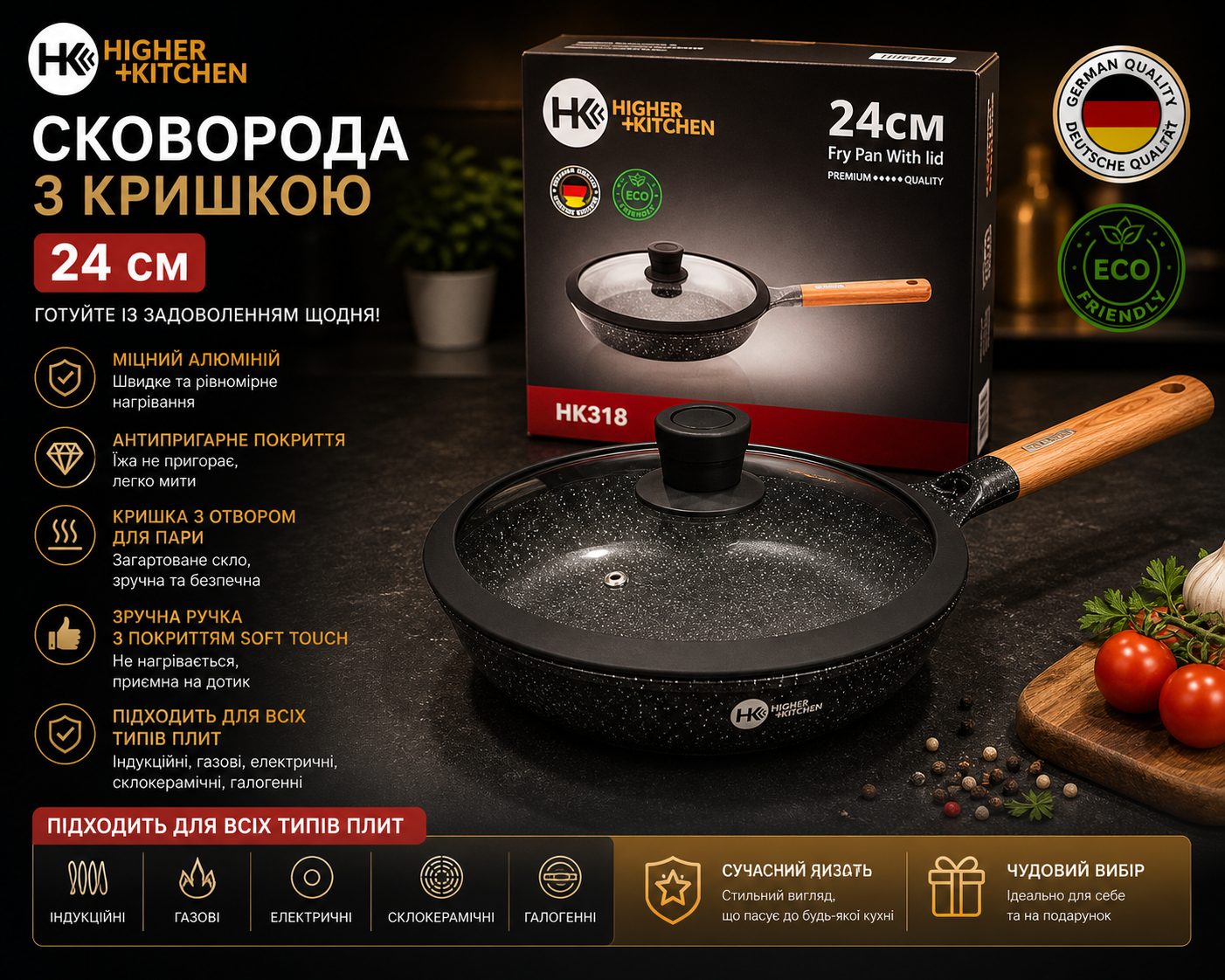 Сковорода 24 см купити Україна