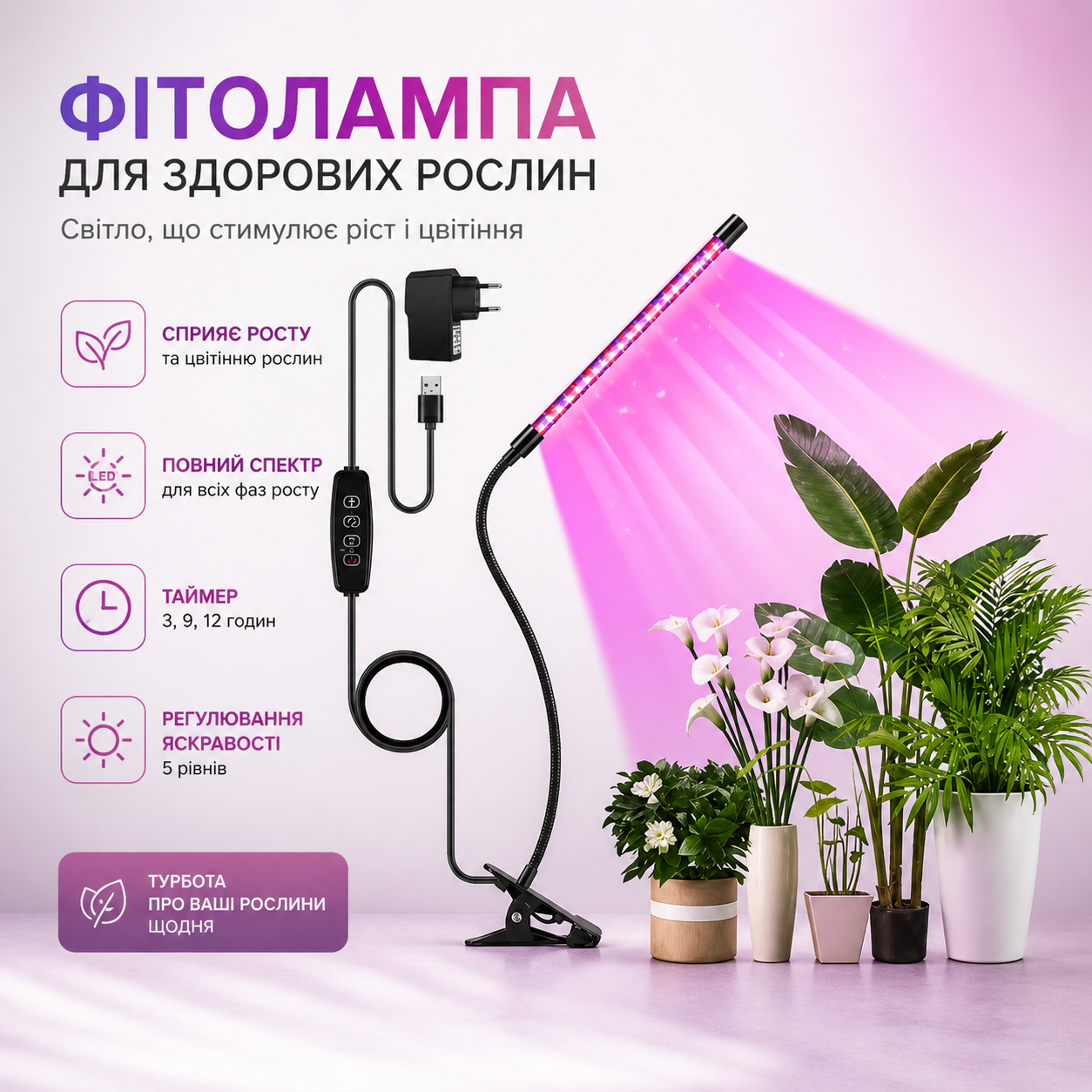 Фітолампа для рослин купити Україна