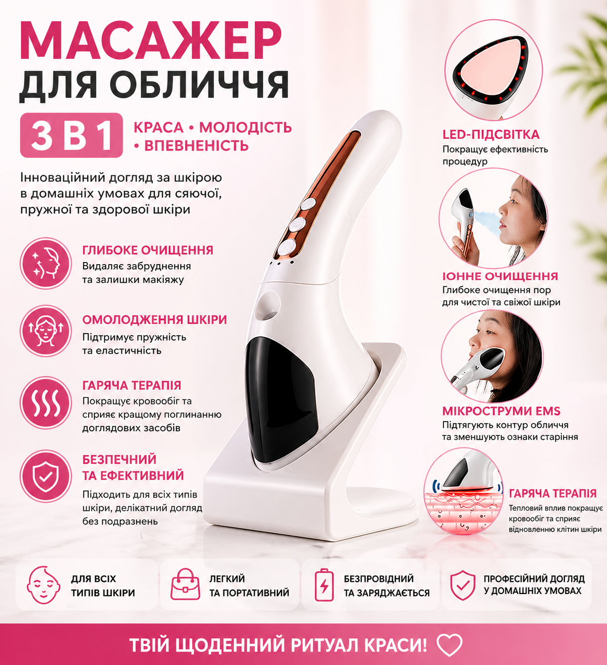 Масажер для обличчя купити Україна
