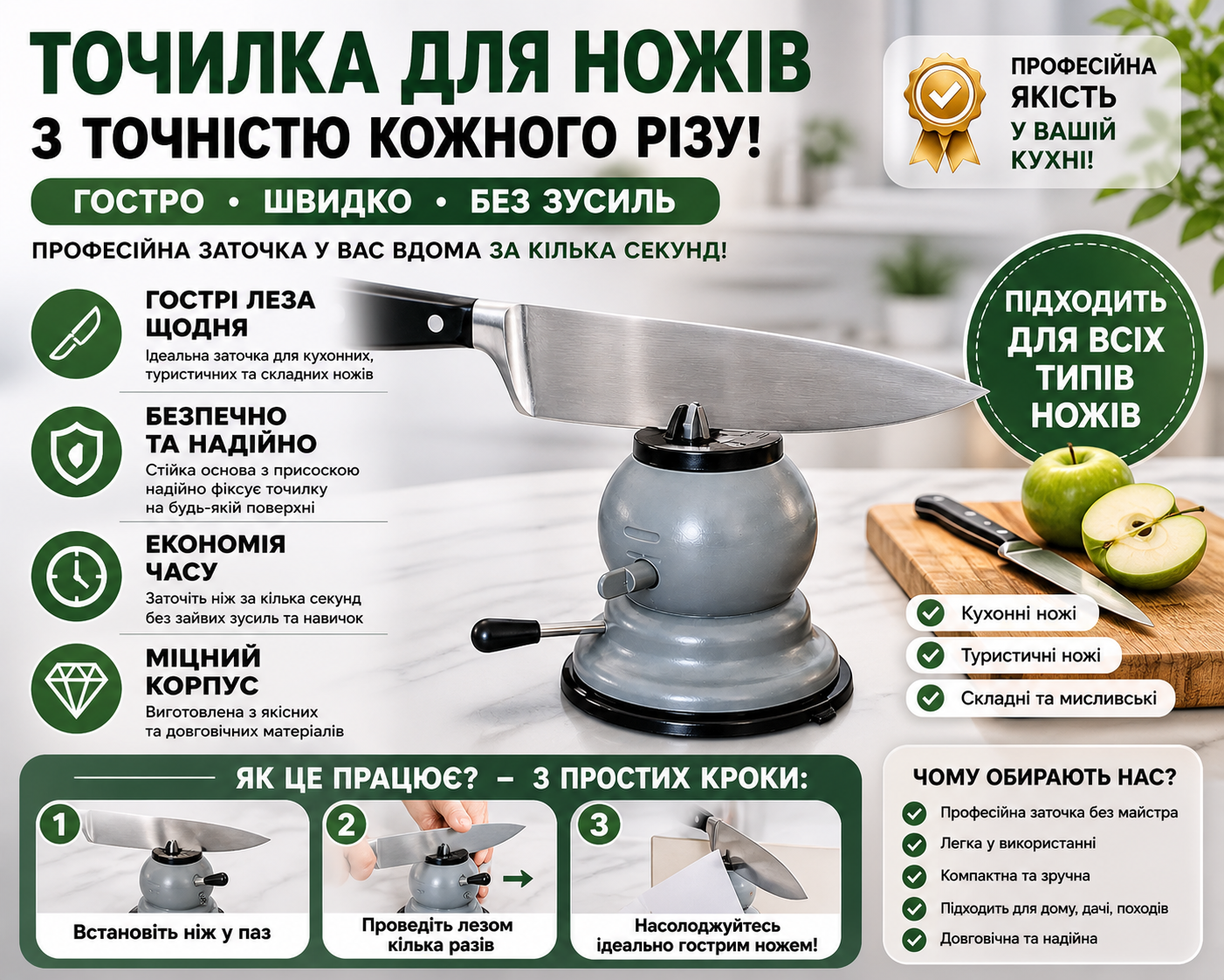 Точилка для ножей Samurai Pro купить Украина