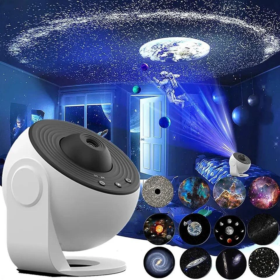 Домашній планетарій нічник-проектор зоряного неба Galaxy Projector 360°