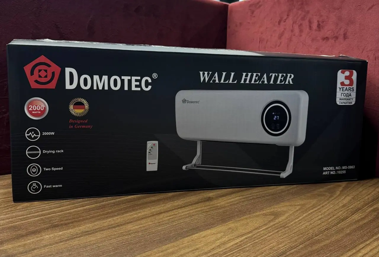 Комплектація настінного обігрівача Domotec MS-5963