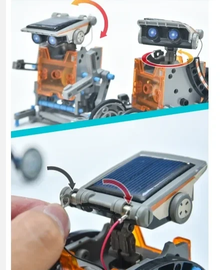 Дитячий розвиваючий конструктор Solar Robot 14 в 1