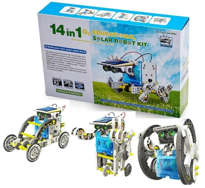 Комплектація конструктора Solar Robot 14 в 1