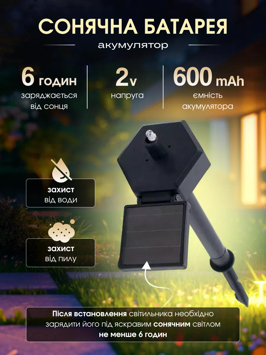 Світильник на сонячній батареї 'Сова'