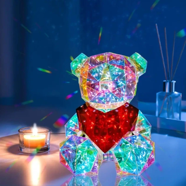 Світлодіодний ведмедик Love Bear з серцем